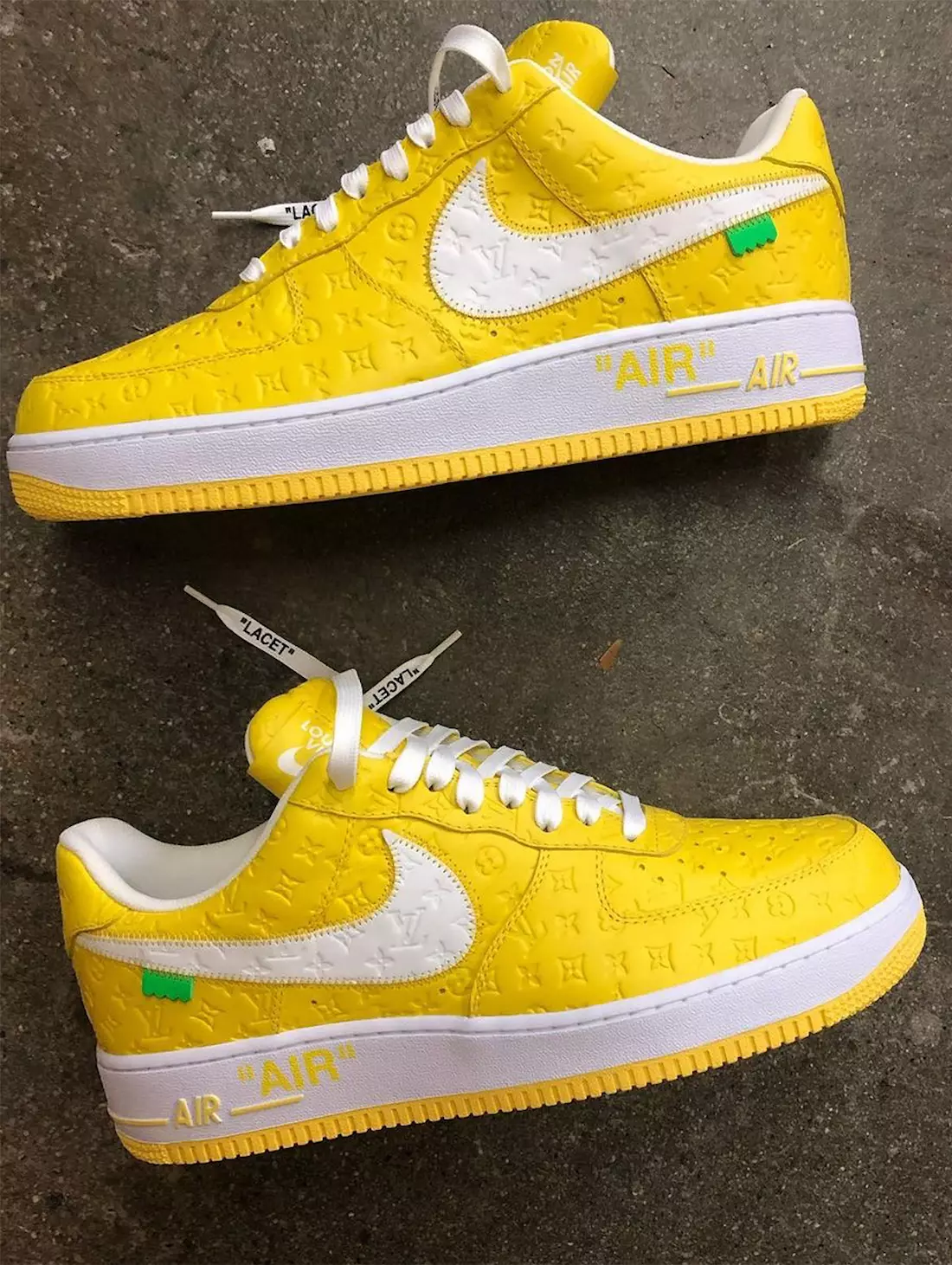 Louis Vuitton Nike Air Force 1 kollane väljalaskekuupäev