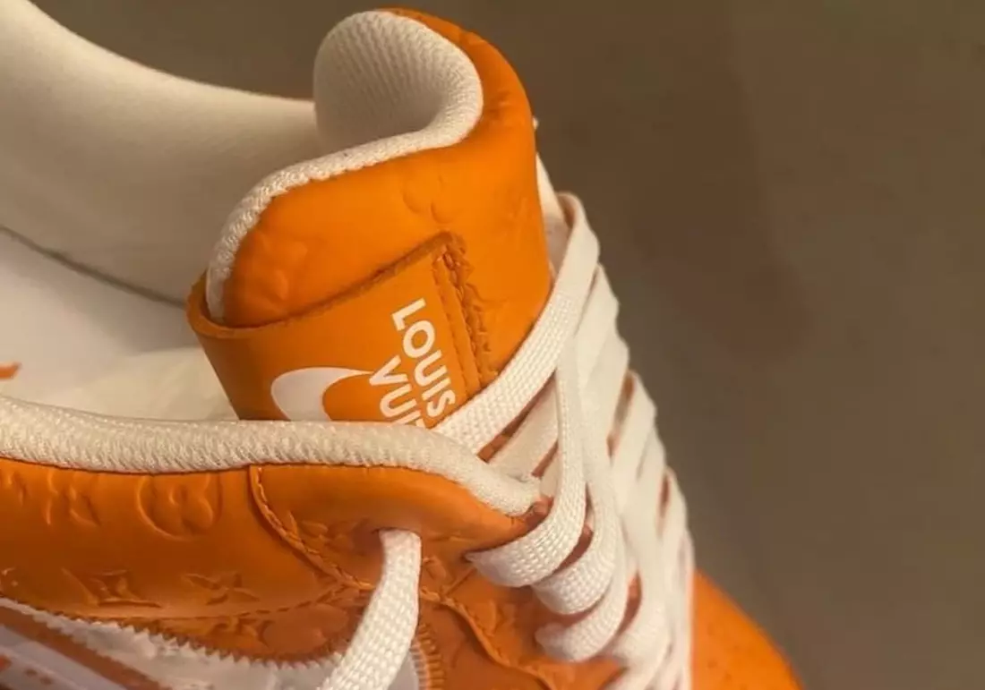 Louis Vuitton Nike Air Force 1 Orange Data lansării