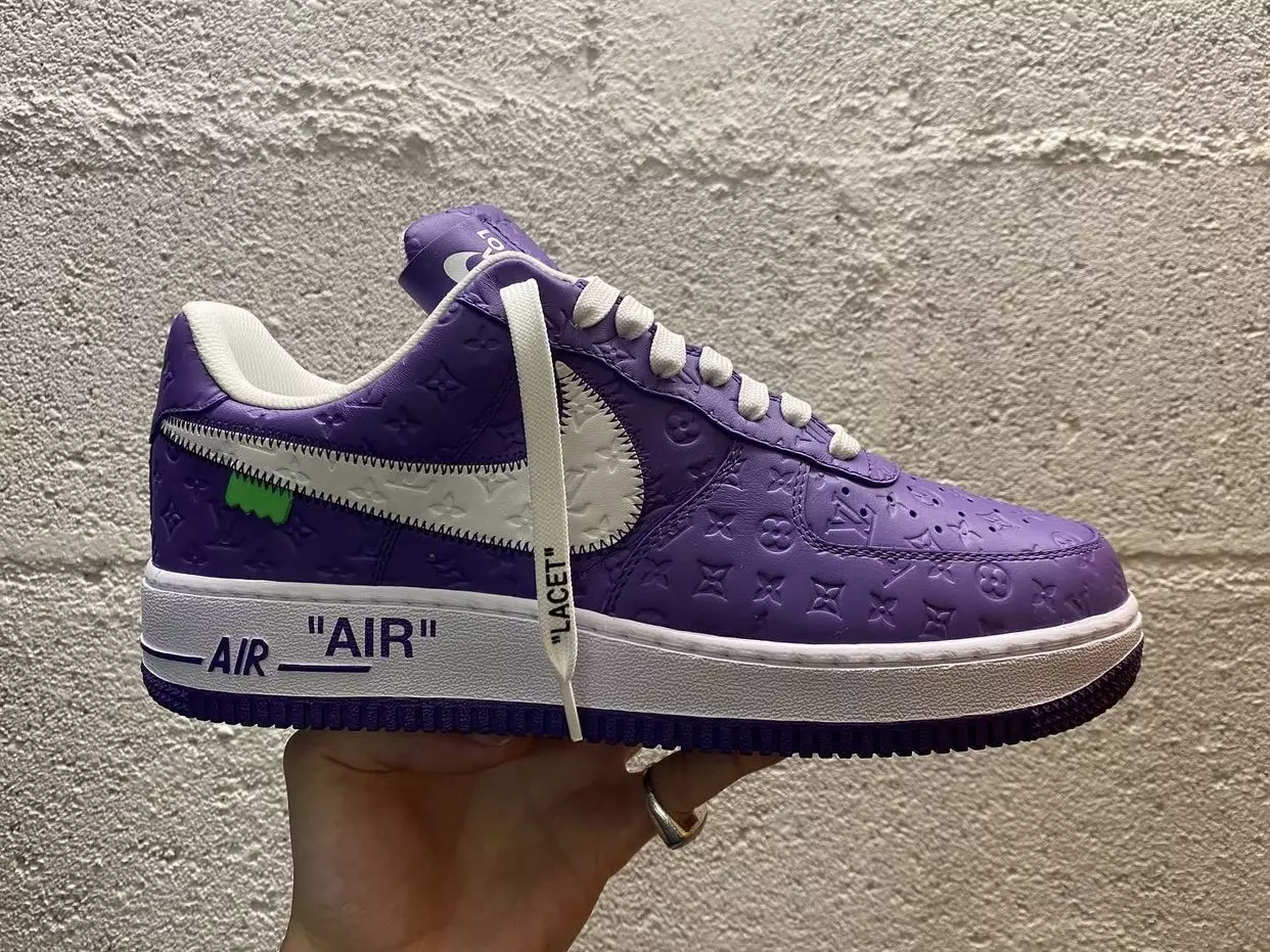 Louis Vuitton Nike Air Force 1 Purppura