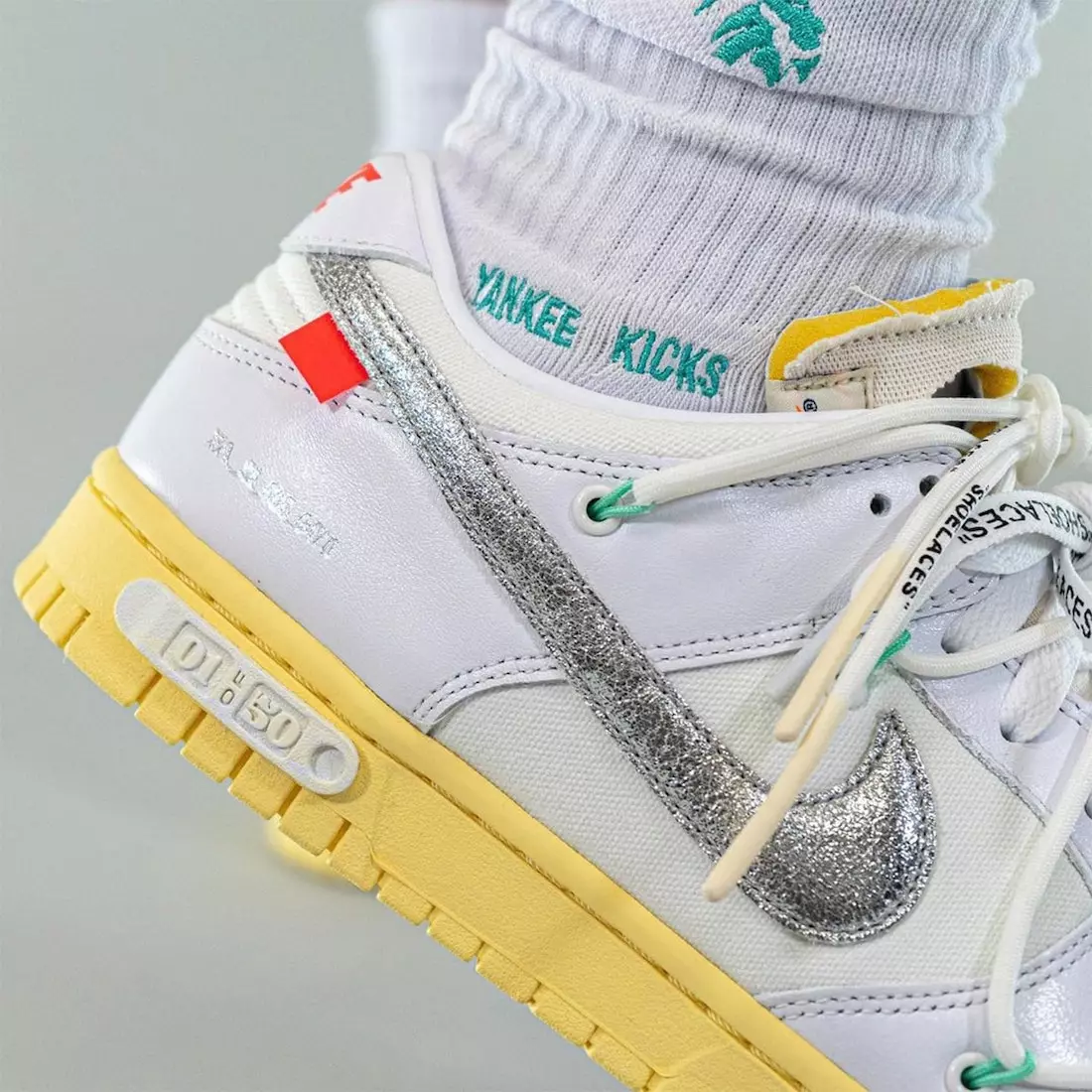 Off-White Nike Dunk Low Lot 1 Дата выпуска На ногах