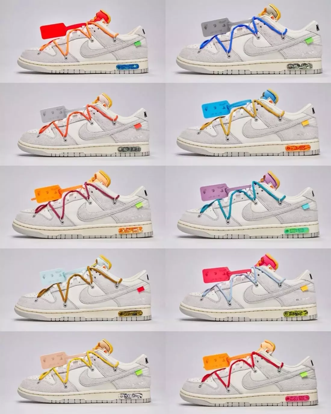 Off-White The 50 Nike Dunk Low 출시일