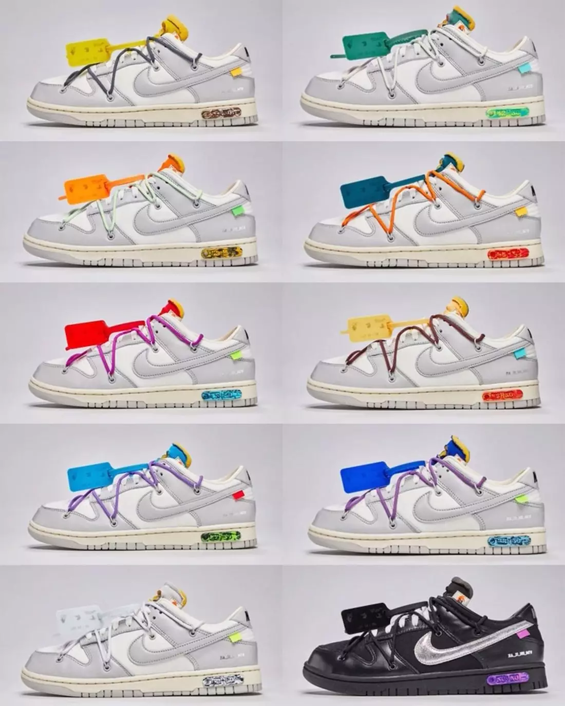 Off-White Nike Dunk အနိမ့် 50 ဖြန့်ချိသည့်ရက်စွဲ