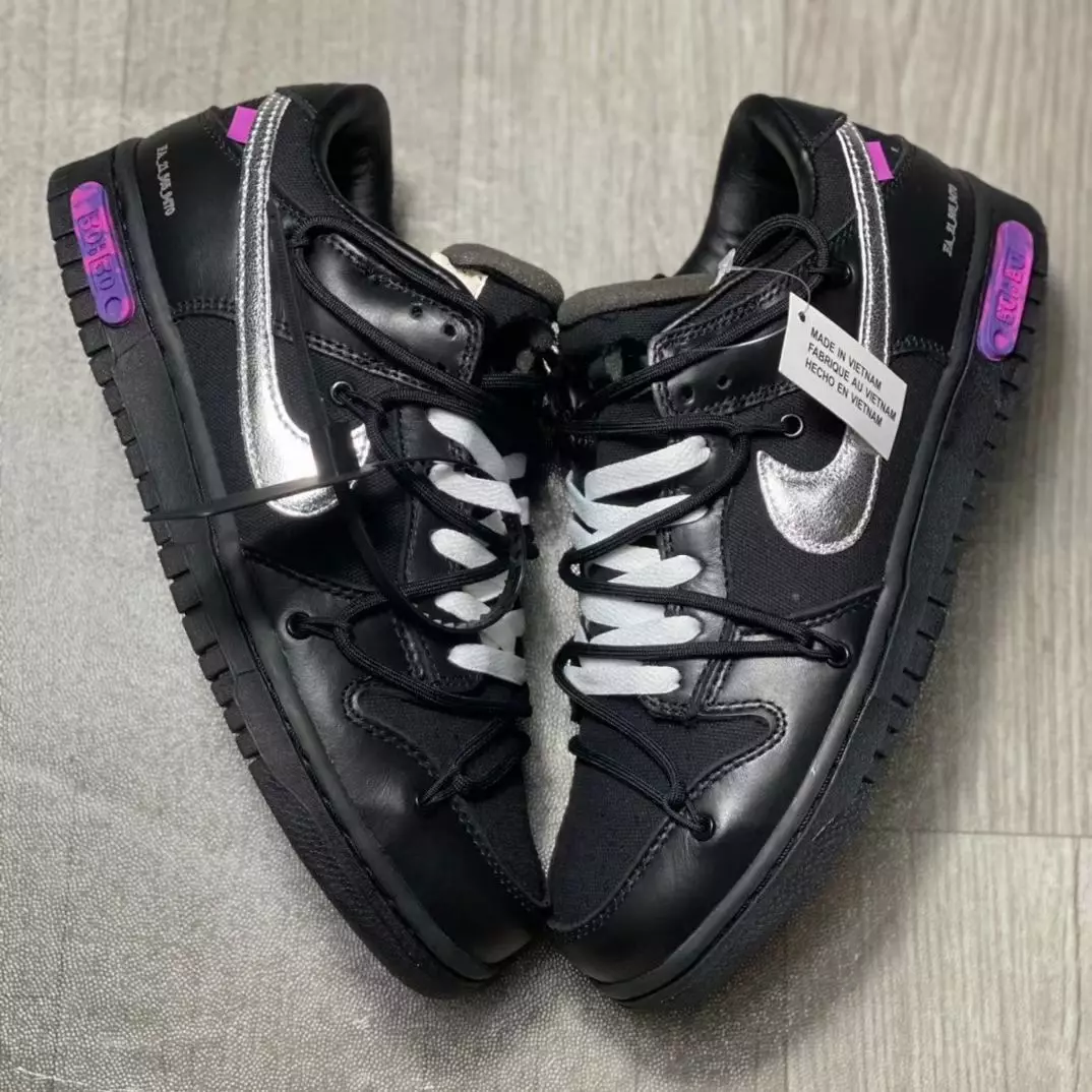 Lasmuigh den Bhán Nike Dunk Íseal 50 de 50 Dáta Eisiúna Dubh