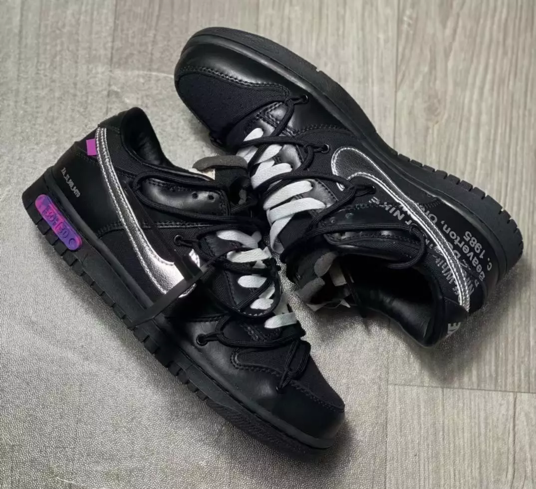 Off-White Nike Dunk Low 50 of 50 Black Дата выпуска