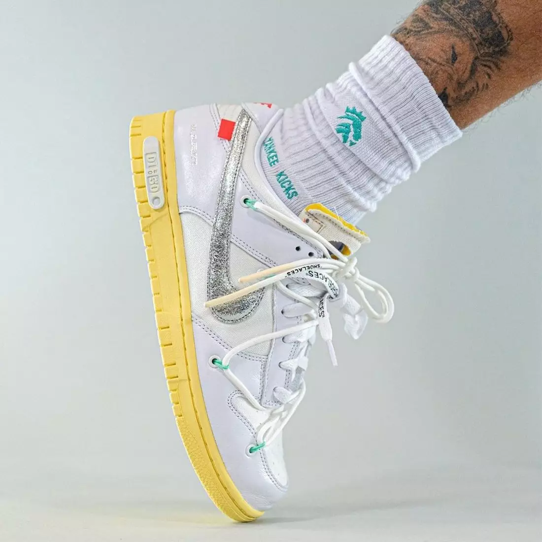 Off-White Nike Dunk Low Lot 1 Data di rilascio sui piedi