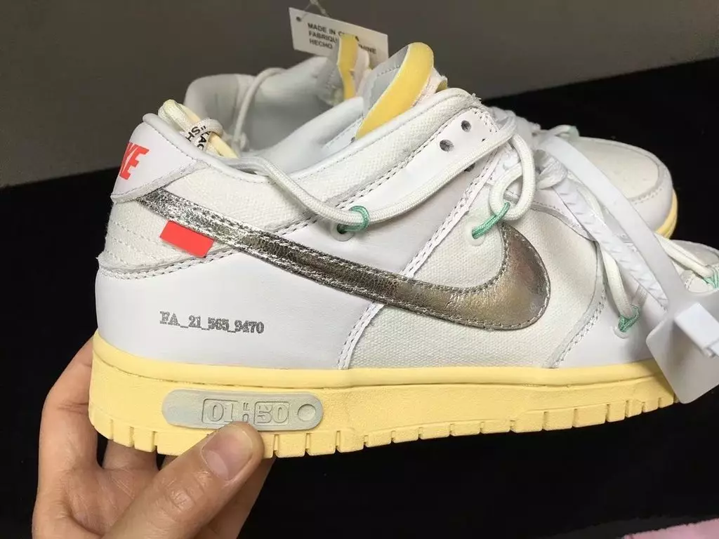 Off-White Nike Dunk Low 01 trong 50 Ngày phát hành