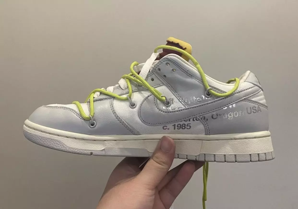 Off-White Nike Dunk Low 08 из 50 Дата выпуска