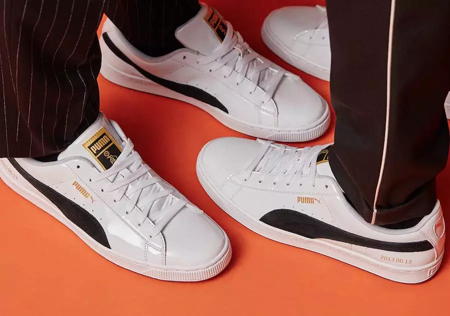 BTS x Puma Basket Black White Gold