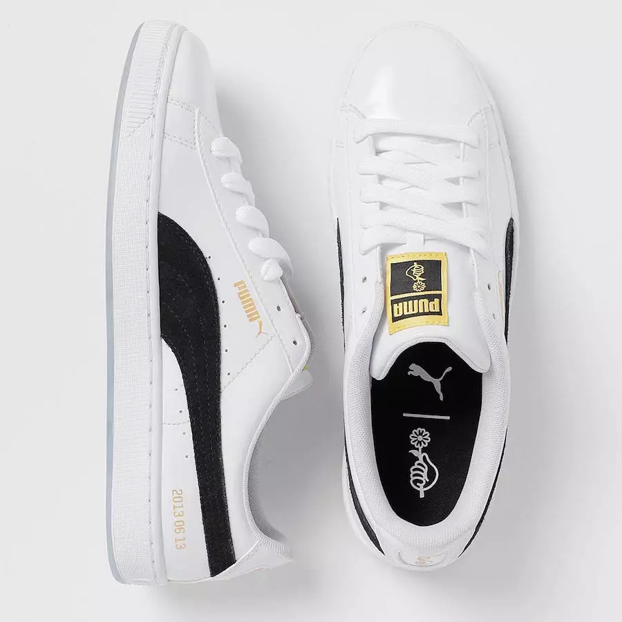 BTS x Puma Basket Noir Blanc Or