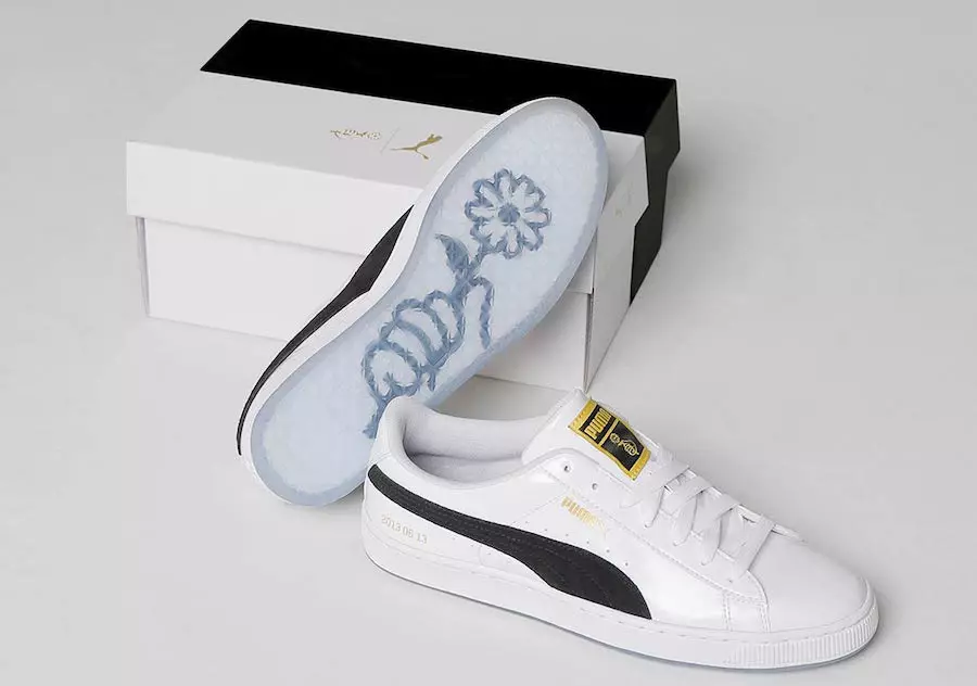 BTS x Puma Korb Schwarz Weiß Gold