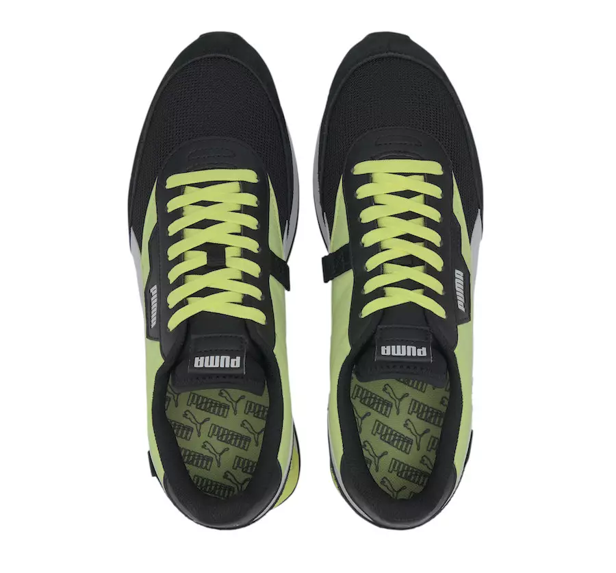 PUMA Future Rider Neon Black Fizzy Yellow 373383-01 Data de lançamento