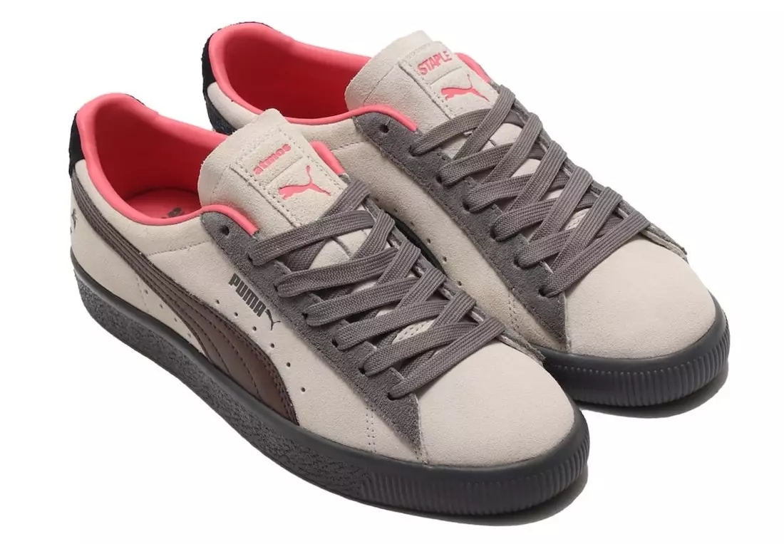 အသေးစိတ် atmos x Staple x PUMA Suede "Pigeon and Crow" ကိုကြည့်ပါ