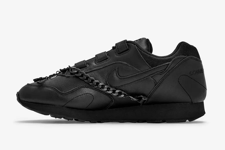 Comme des Garcons Nike Outburst Velcro must väljalaskekuupäev