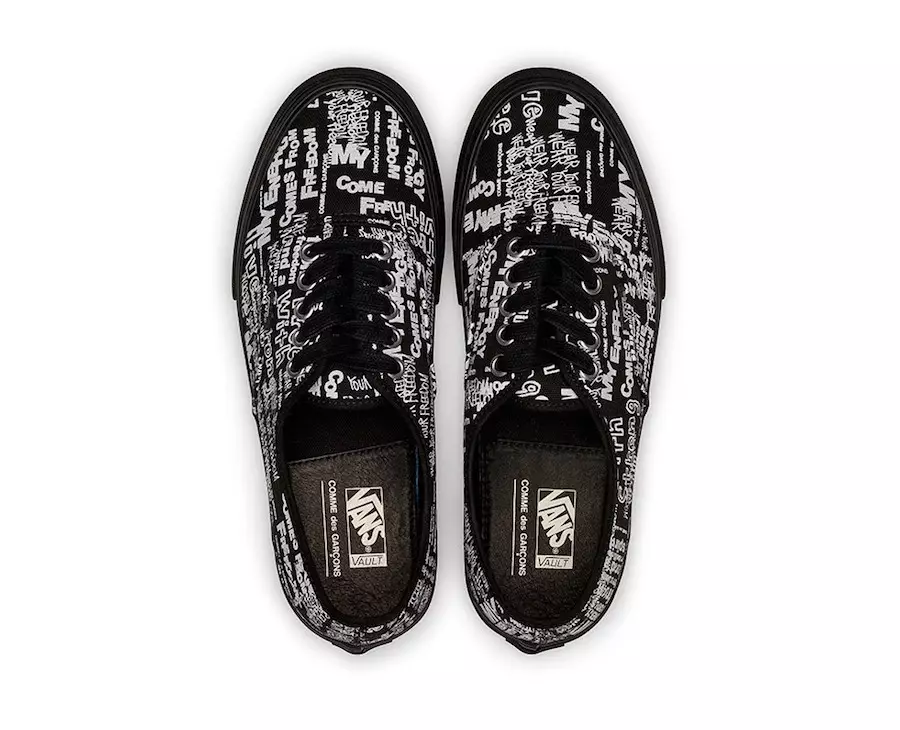 COMME des GARCONS Vans Vault Αυθεντική Ημερομηνία κυκλοφορίας