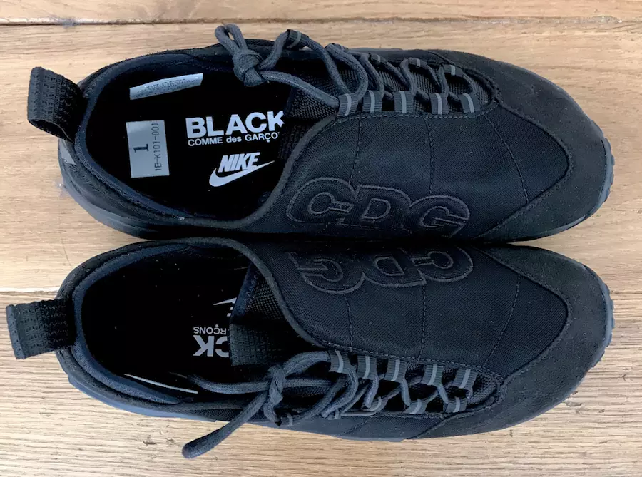 Датум на објавување Black Comme des Garcons x Nike Air Footscape