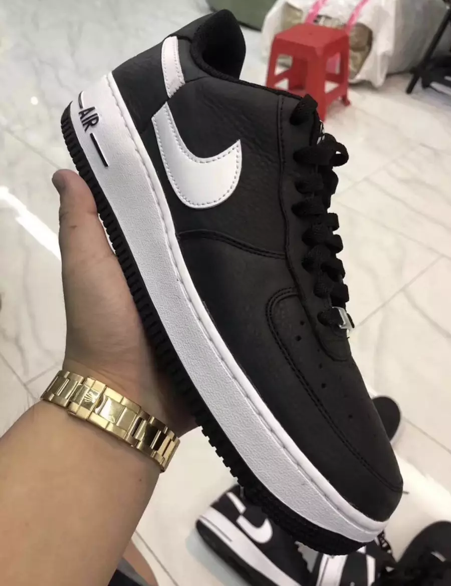 Supreme x Comme Des Garçons x Nike Air Force 1 Black Сафед