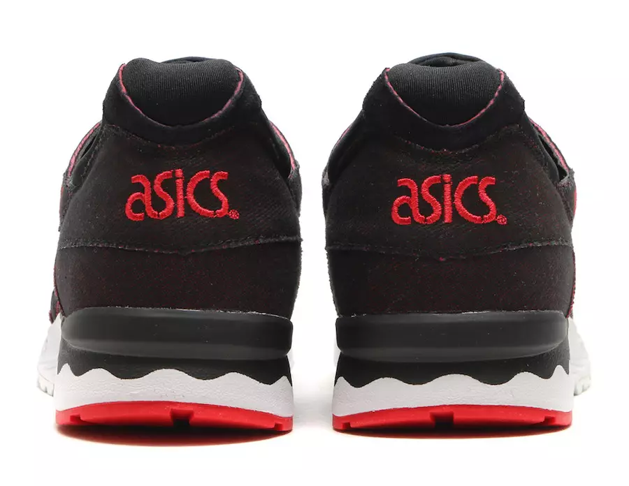 ASICS जेल लाइट जापानी डेनिम ब्लैक रेड