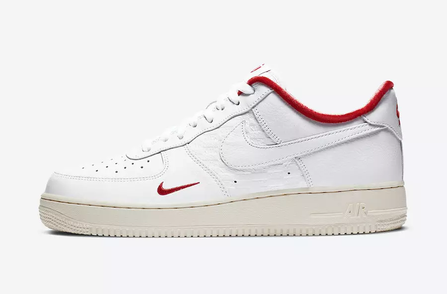 Kith Nike Air Force 1 Düşük Beyaz Üniversite Kırmızı Metalik Altın CZ7926-100 Çıkış Tarihi