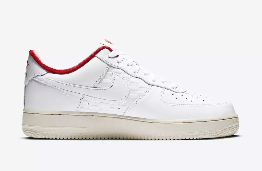 Kith Nike Air Force 1 Low White University Red Metallic Gold CZ7926-100 Թողարկման ամսաթիվ