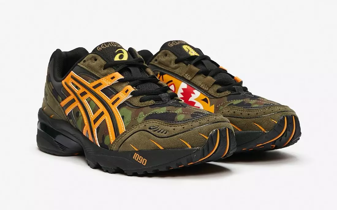 Primeiro olhar: BAPE x ASICS GEL-1090 “Camo”