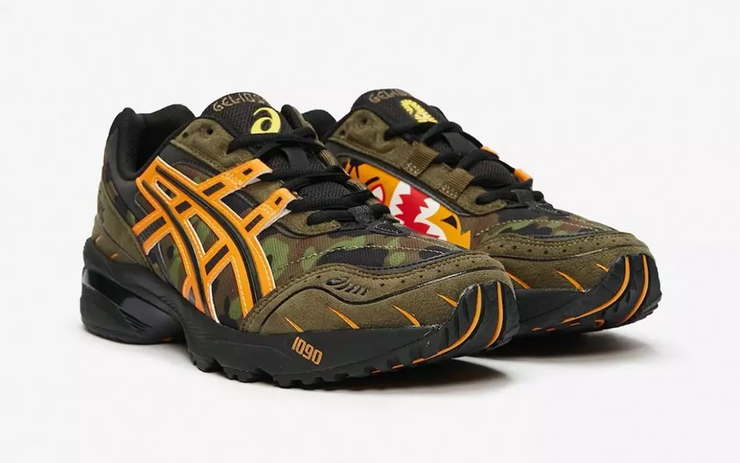 Бірінші көзқарас: BAPE x ASICS GEL-1090 «Camo» 862_1