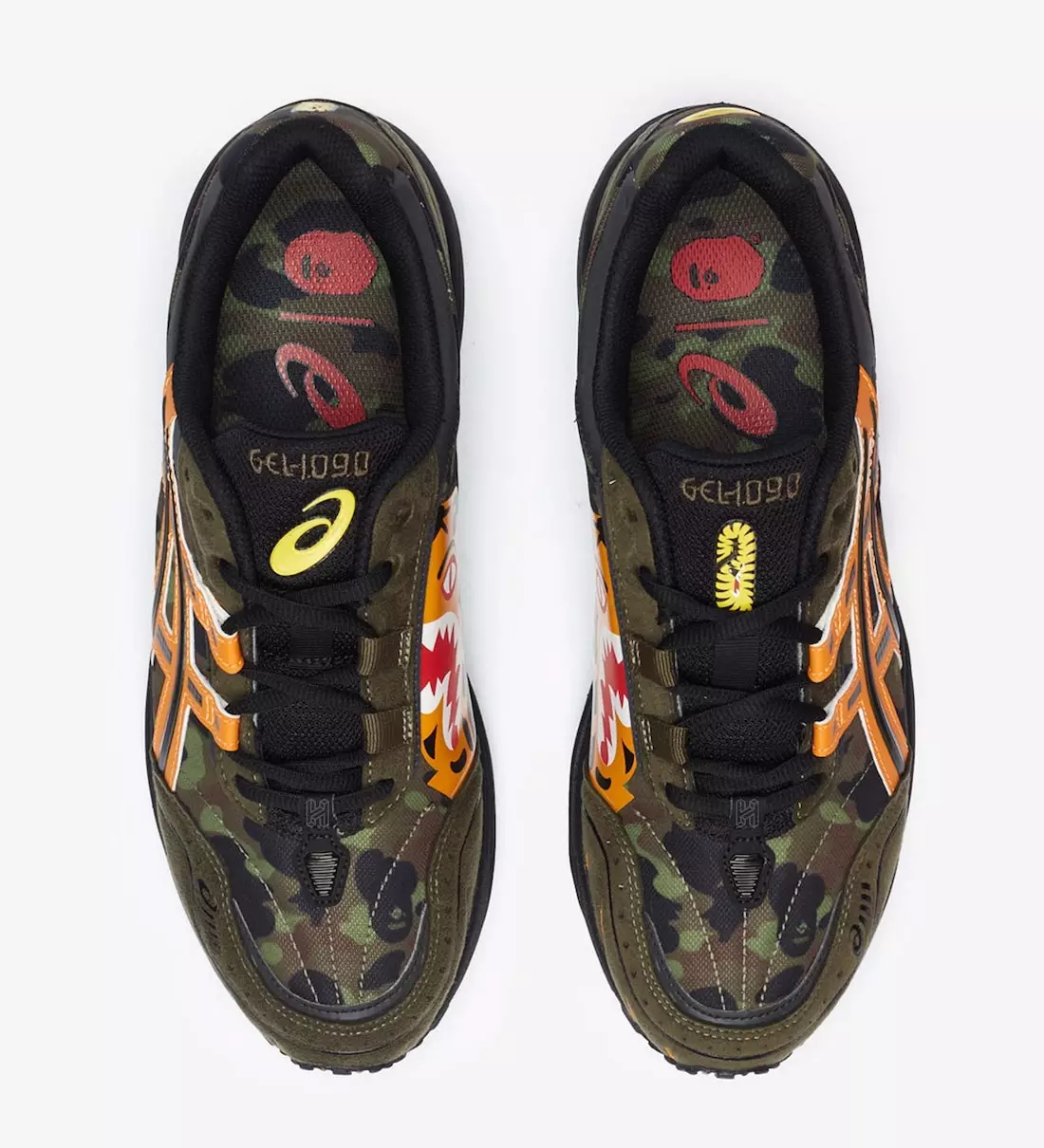 BAPE ASICS GEL-1090 Dáta Eisiúna Camo