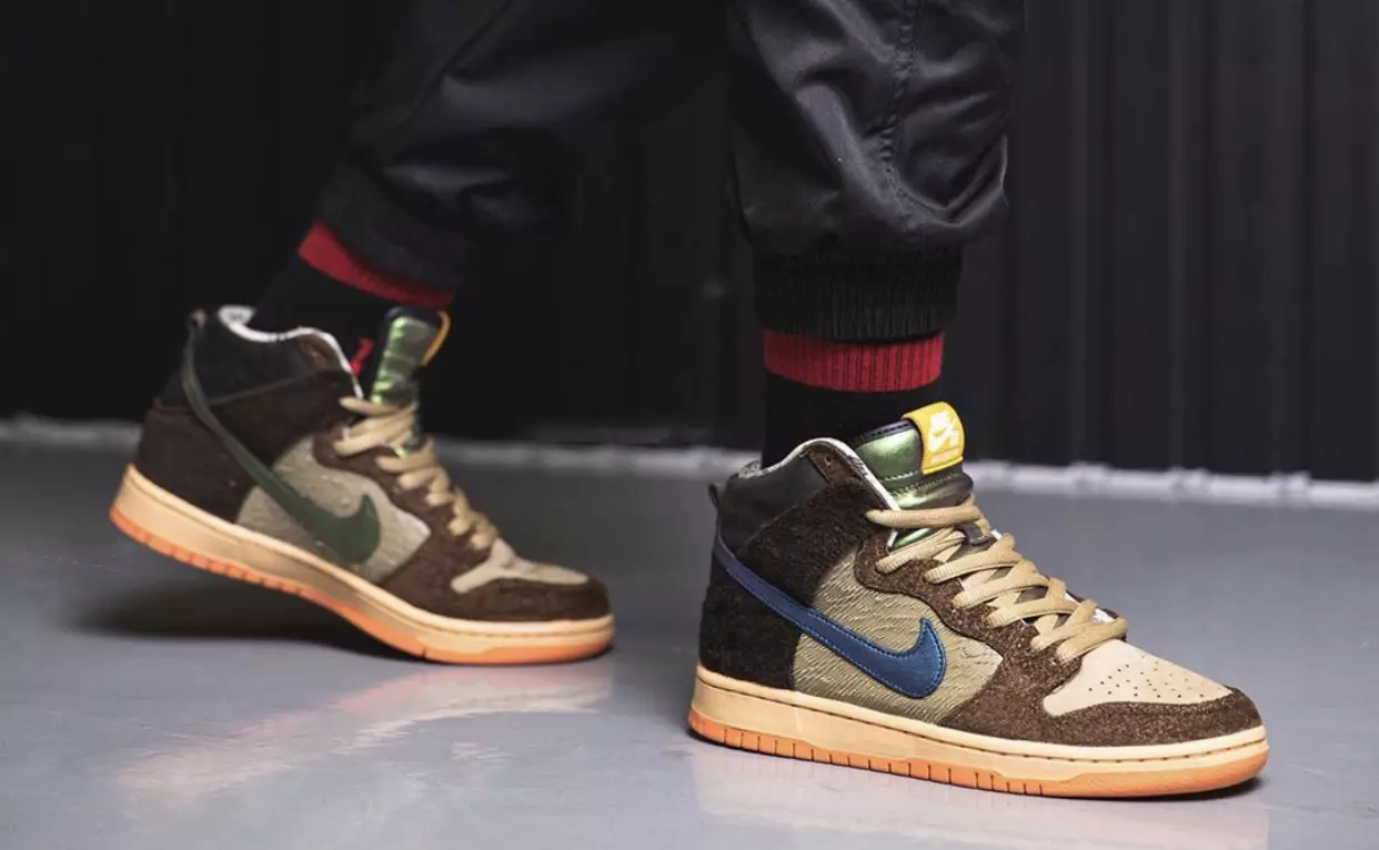 Konceptet Nike SB Dunk High Duck On-Feet Data e publikimit