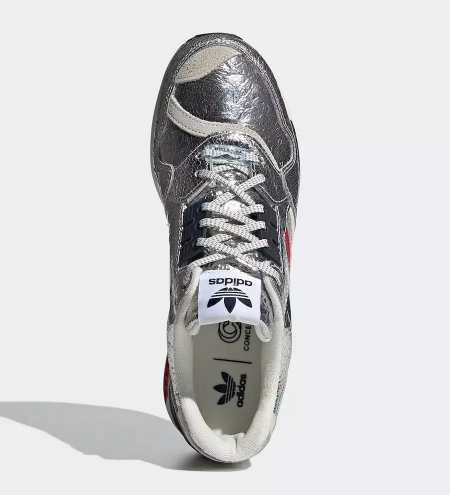 Concepts adidas ZX 9000 Silver Metallic Data de lançamento