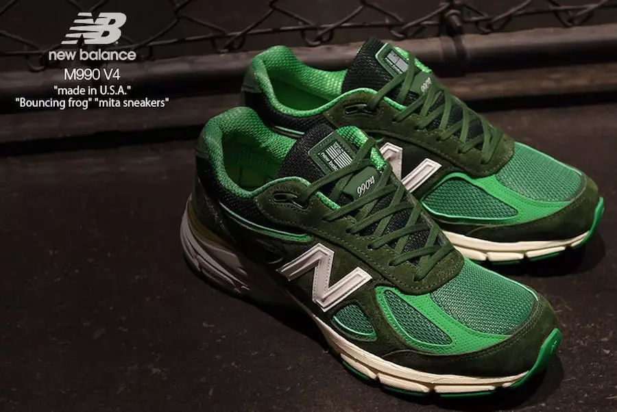 baskets mita New Balance 990v4 Bouncing Frog Date de sortie