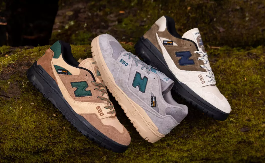 Gréisst New Balance 550 Cordura Pack Release Datum