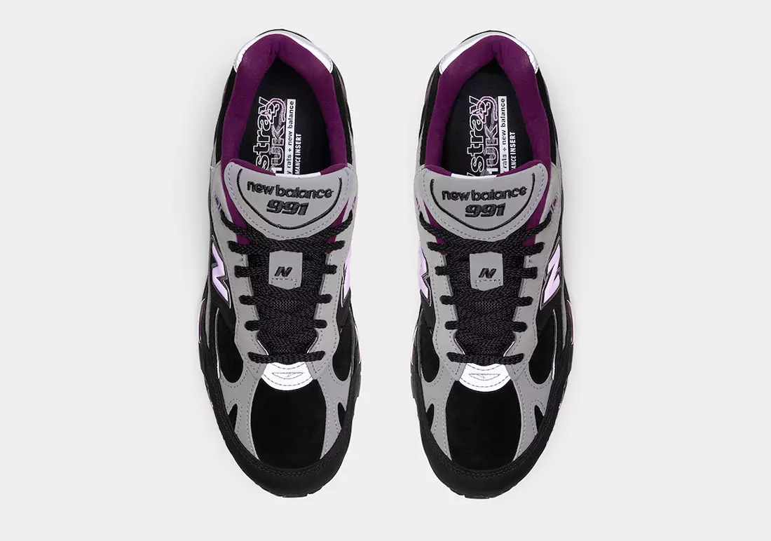 Stray Rats New Balance 991 Black Ημερομηνία κυκλοφορίας Τιμή