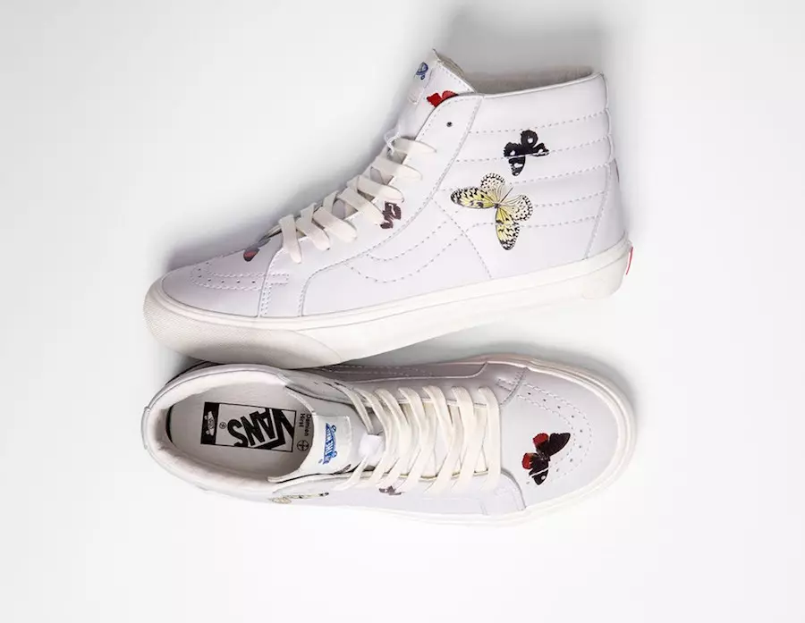 Damien Hirst Vans Vault Sk8-Hi Slip-On מעלדונג טאָג