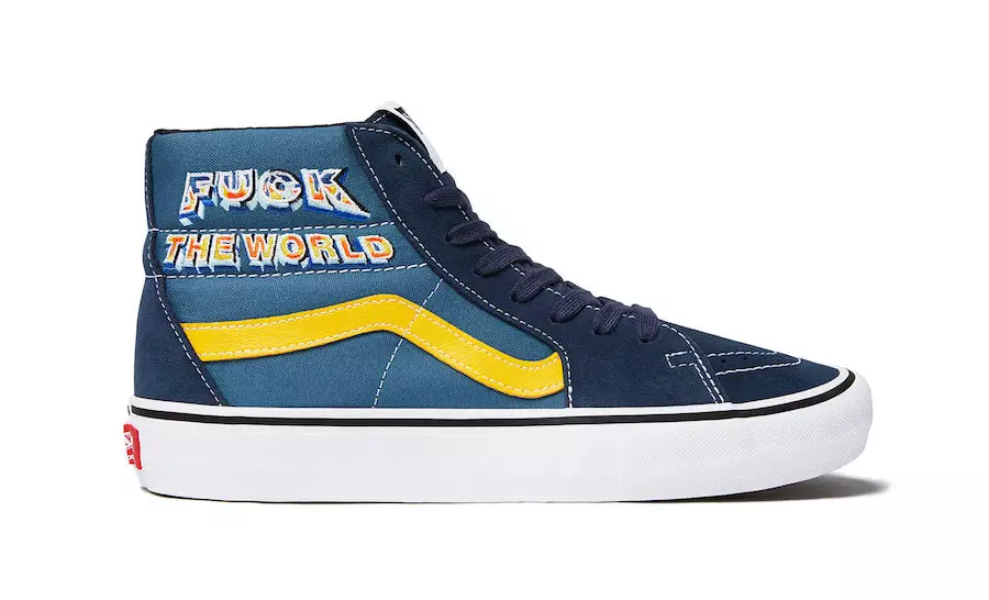 Data de llançament de Supreme Vans Sk8-Hi Fuck The World