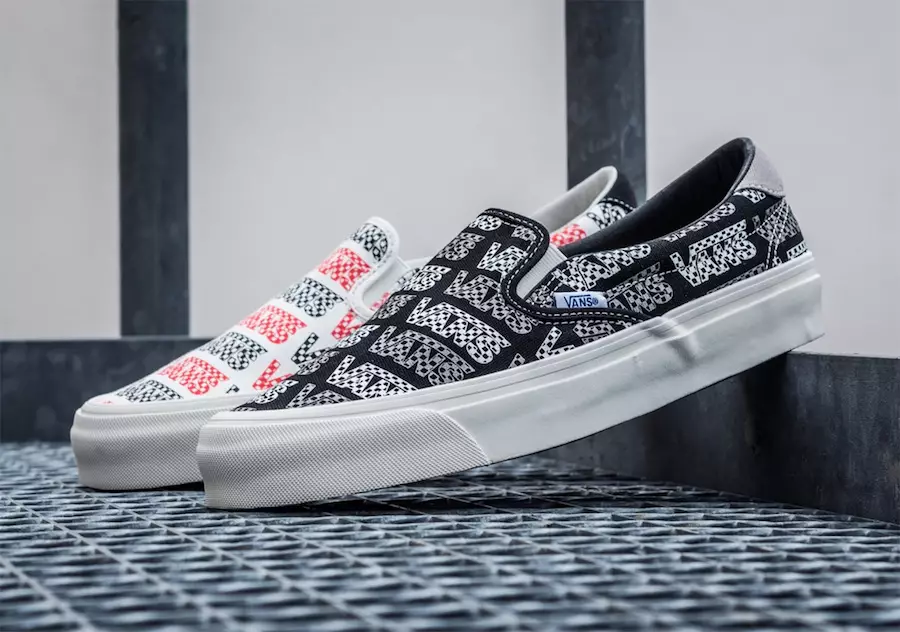 Το Vans Slip-On συνοδεύεται από εκτύπωση σκακιέρας στο κλασικό λογότυπο τους