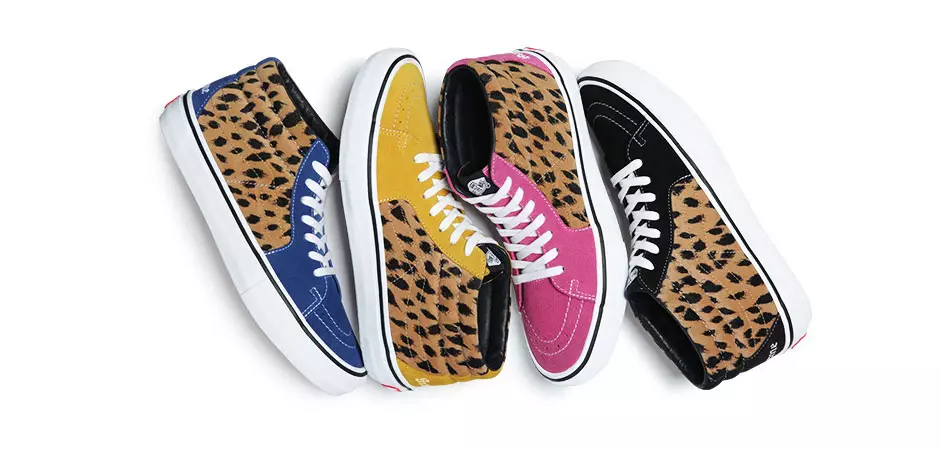 Supreme x Vans Sk8-Mid Pro Leopard-collectie