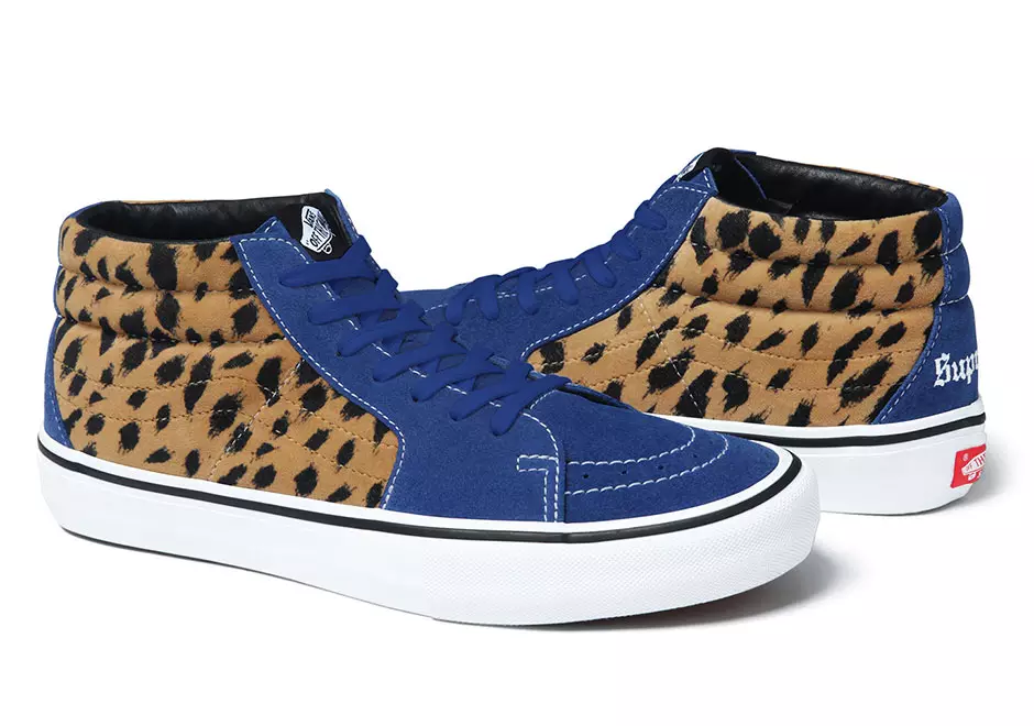 Colección Supreme x Vans Sk8-Mid Pro Leopard