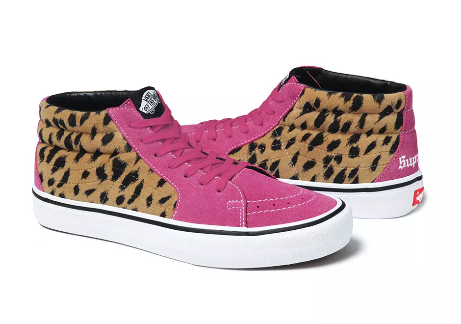 Supreme x Vans Sk8-Mid Pro Leopard Collection