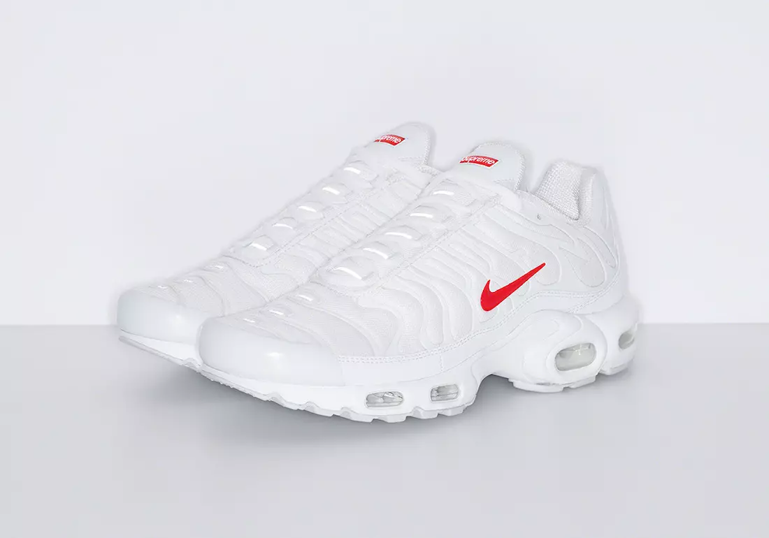 Supreme Nike Air Max Plus White Red Թողարկման ամսաթիվ