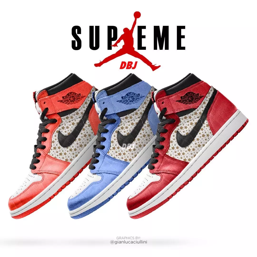 Supremo Air Jordan 1 Mock