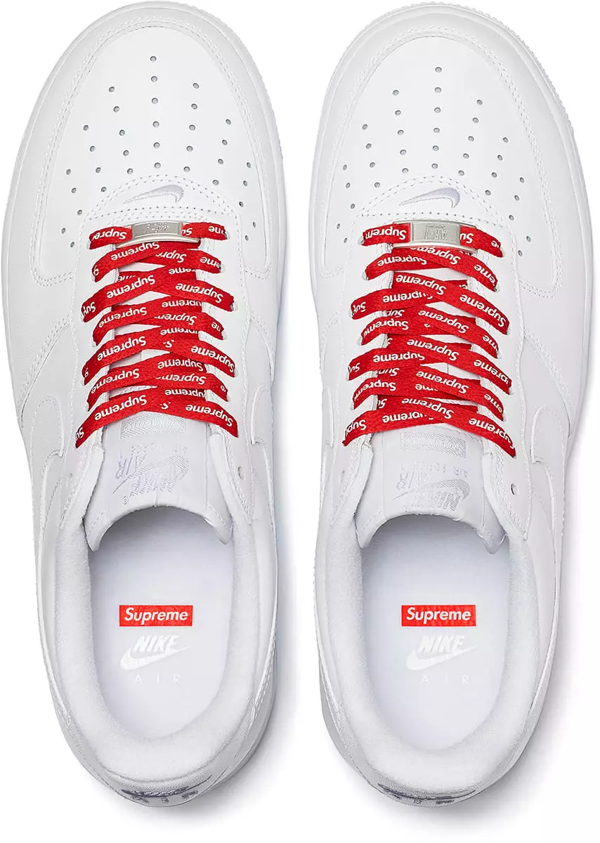 Supreme Nike Air Force 1 Low White 2020 Útgáfudagur