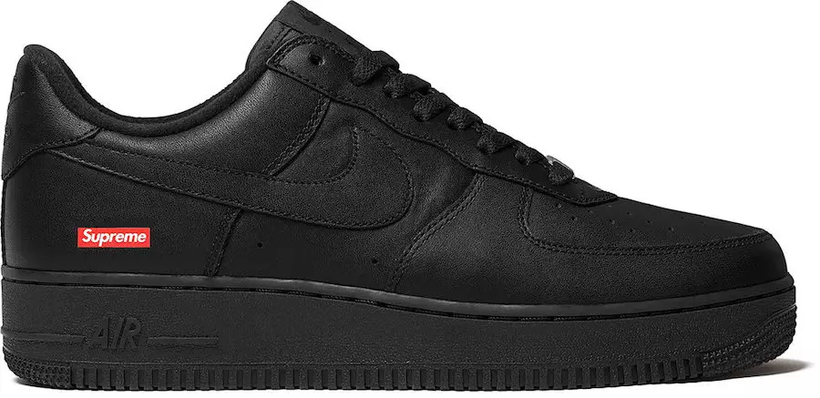 „Supreme Nike Air Force 1 Low Black“, 2020 m., išleidimo data