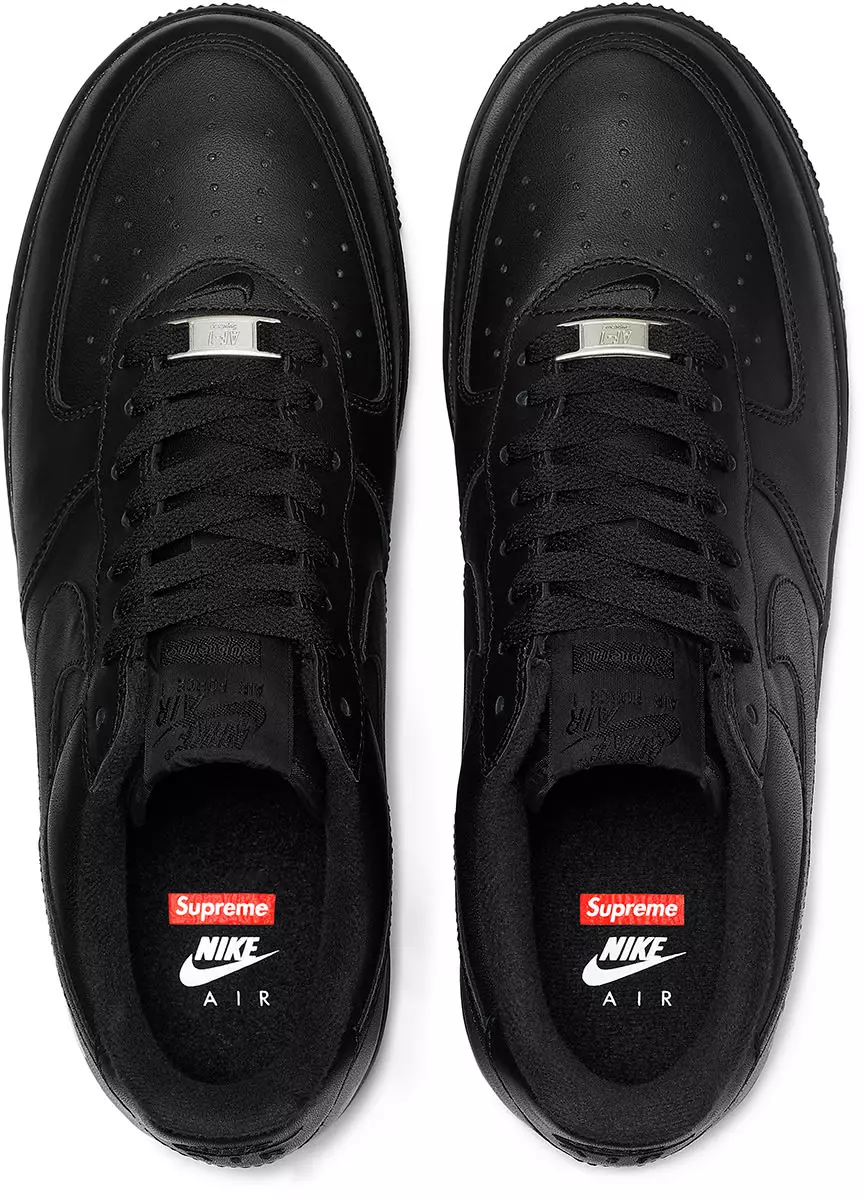 Supreme Nike Air Force 1 Low Black 2020 шығарылым күні