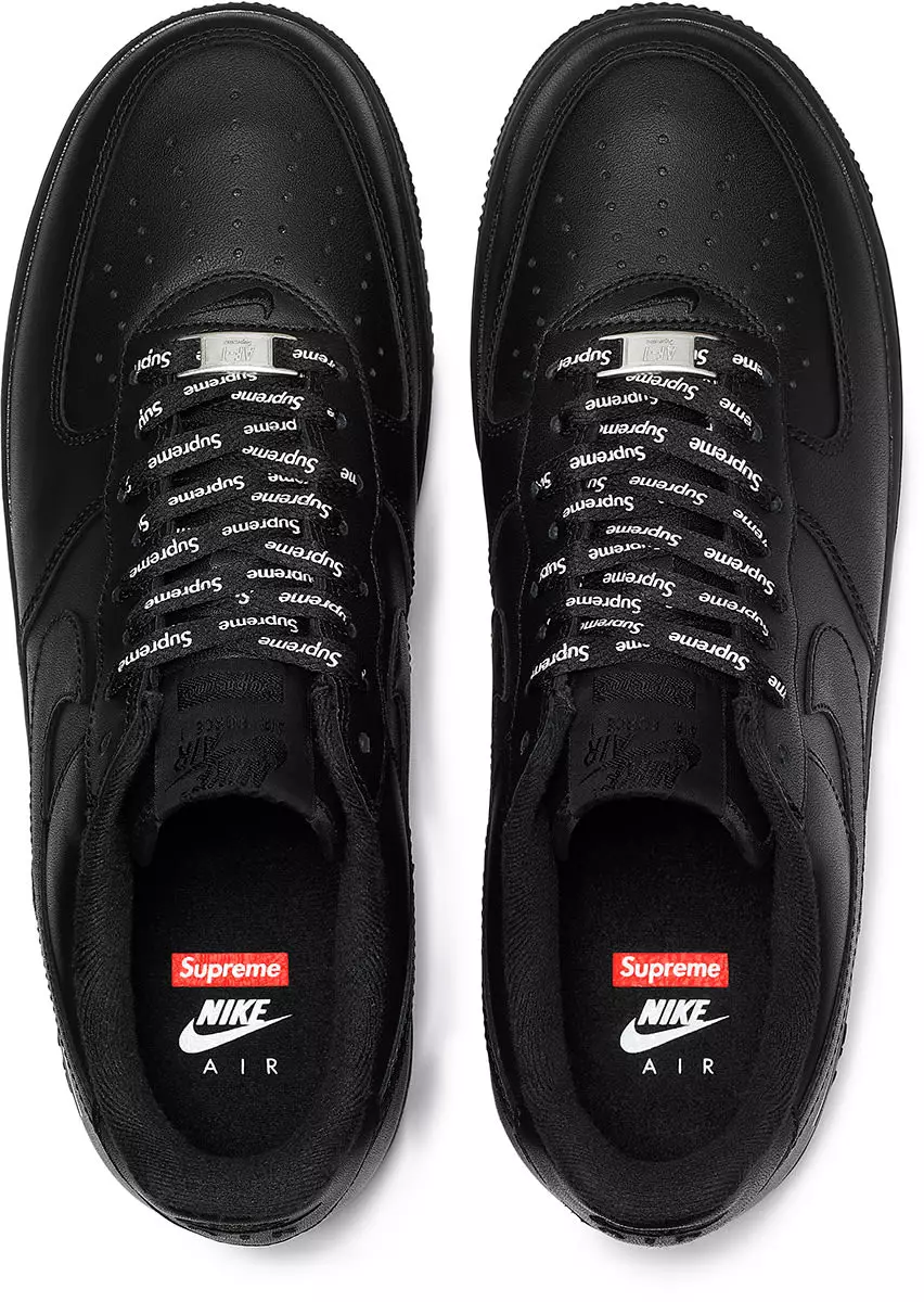 Supreme Nike Air Force 1 Low Black 2020 julkaisupäivä