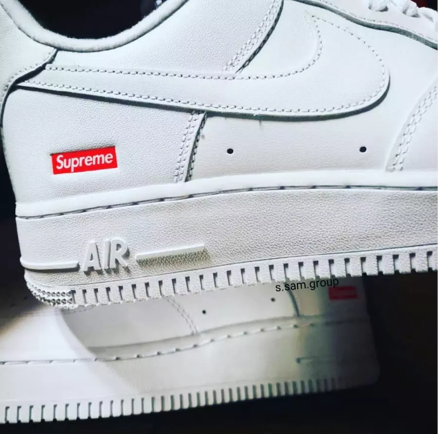 Supreme Nike Air Force 1 အဖြူရောင် CU9225-100