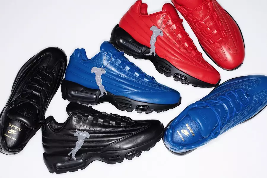 Supreme သည် Nike Air Max 95 Lux Collab ကို ထုတ်ဖော်ပြသခဲ့သည်။