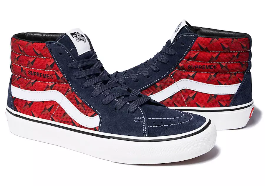 Supreme Vans Slip-On Sk8-Hi Diamond Plate Collection Release Datum