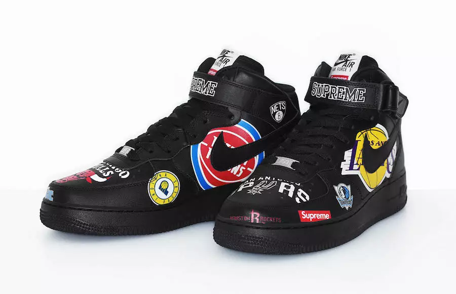 Supreme x NBA x Nike Air Force 1 Mid udgivelse i morgen på SNKRS