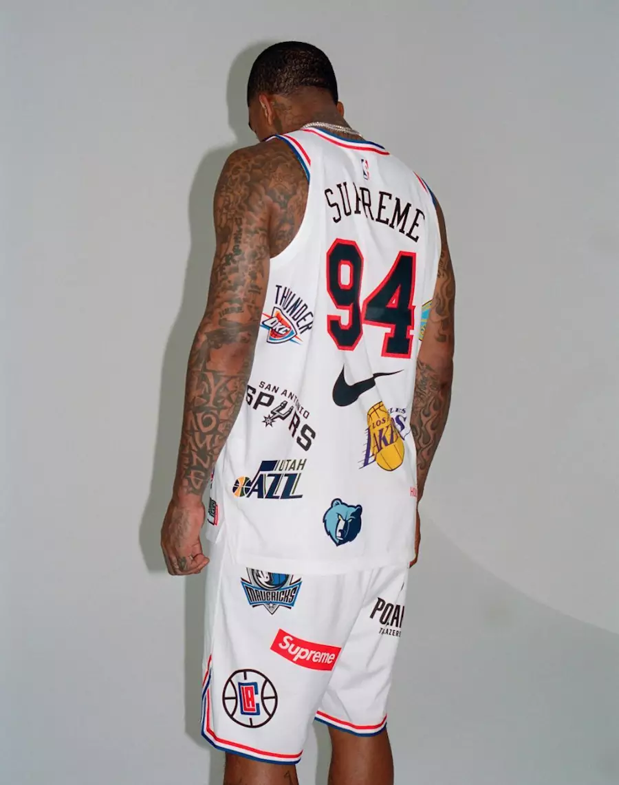 Supreme x Nike x NBA Logo Formaları