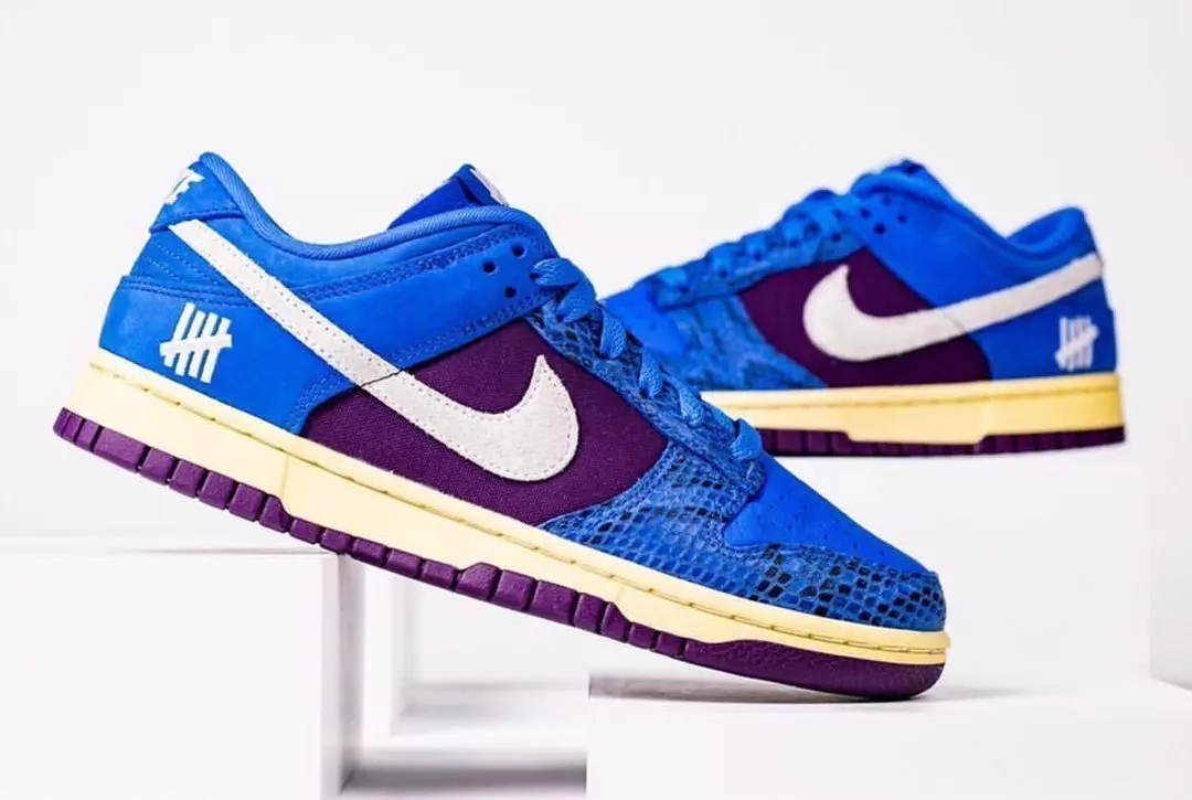 تاريخ الإصدار غير المهزوم من Nike Dunk Low Blue Purple DH6508-400