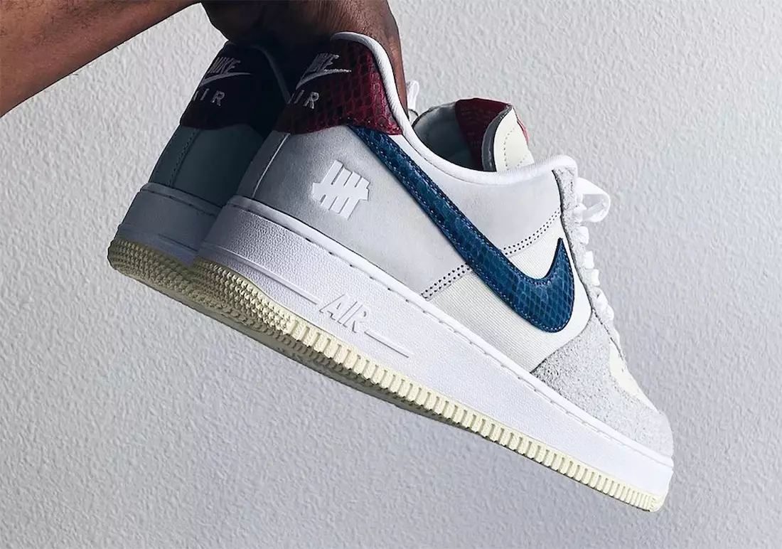 Непобеден Nike Air Force 1 Low Dunk срещу AF1 Grey Blue Red Дата на издаване